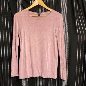 J. Crew Mauve Ling Sleeve Shirt